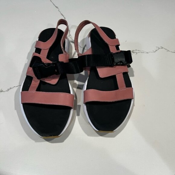 Sorel Pink and Black Women's Sandals - Picture 2 of 7